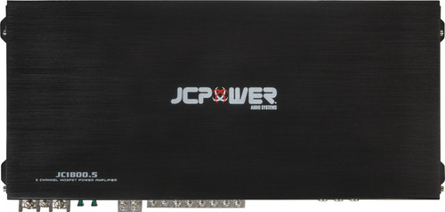 Imagen 2 de 4 de Amplificador Jc Power Jc1800.5 5 Canales Clase Ab 2500w Max