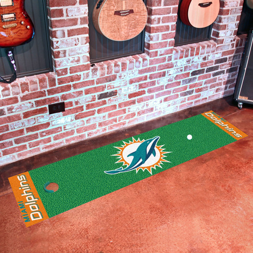 Fanmats Nfl Miami Dolphins Alfombra Nailon Para Poner Cara X