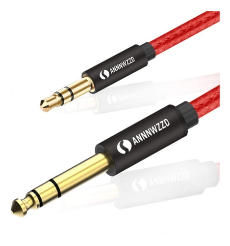 Annnwzzd Cable De Audio Estereo Trs De 0.138 in A 0.250 in D