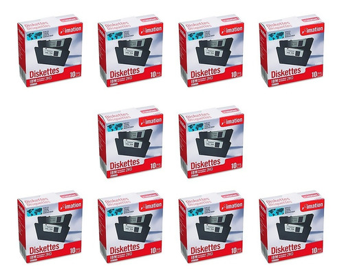 Diskette 3,5¨ 1,44mb Floppy Nuevos Pack X 10 Cajas 