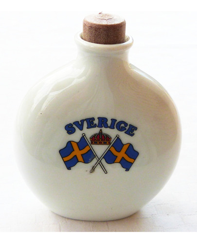 Monijor62-coleccion Botella De Porcelana Sueca
