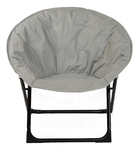 Silla Sillón Reposera Plegable Moon Jardín Playa Acolchado Color Gris