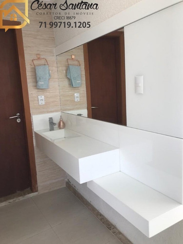 Imagem 22 de 30 de Casa 4 Suítes Em Condomínio Fechado, Buraquinho - Lauro De Freitas - Ca01136 - 70448689