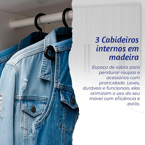Closet Lisboa Com Cômoda Marbela 12 Gavetas Evidência