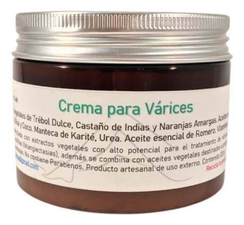 Crema Várices - Castaño De Indias- Cosmética Natural