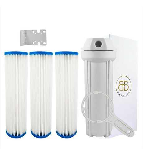 Filtro Água Poço Caipira Nascente Cisterna 1800 L/h 3 Refis Cor Branco