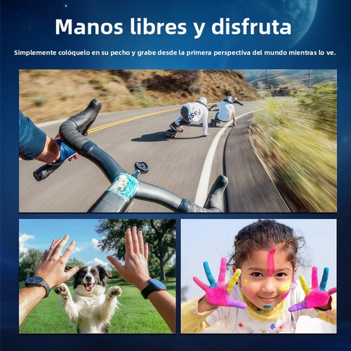 Mini Sport Cam Wifi Nocturna Imán Lente Cámara Deportiva