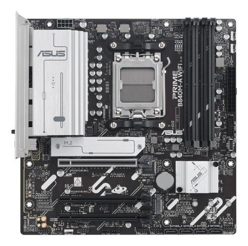 Tarjeta Madre Asus Prime B840m-a Wifi Am5 Ddr5 Pcie 4.0 Glan Color Negro