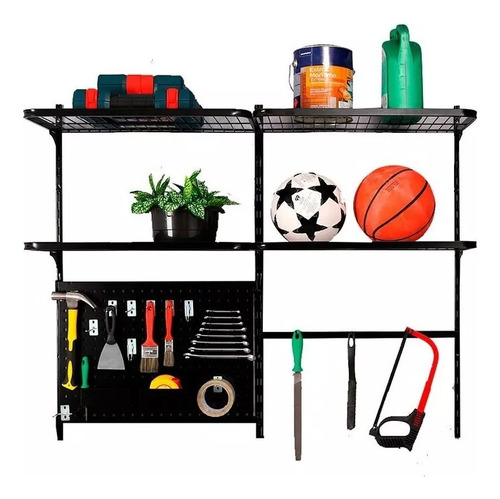 Organizador Modular Dicarlo 4 Smart 120x50 Preto Aço Carbono