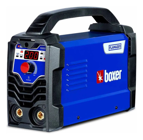 Kit Inversora De Solda 200a Flama 201 Bv + Máscara De Solda Automática - Boxer