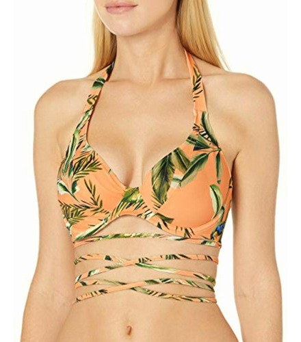 Freya Top De Bikini Con Escote Halter Para Mujer, Diseño De