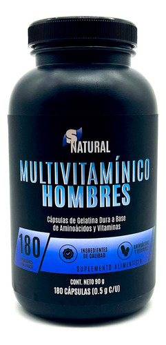 Multivitaminico Hombre 180 Capsulas Snatural
