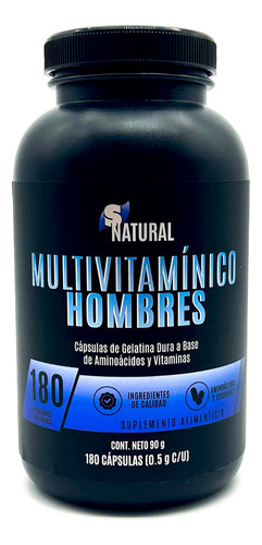 Multivitaminico Hombre 180 Capsulas Snatural