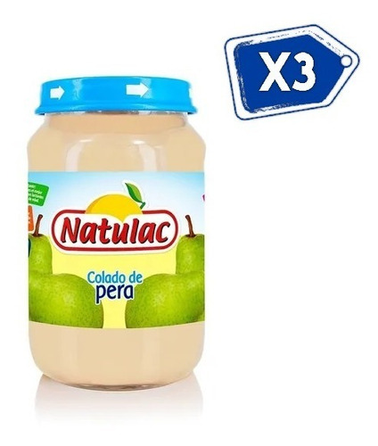 Imagen 1 de 4 de Compota Sabor A Pera Natulac 186gr