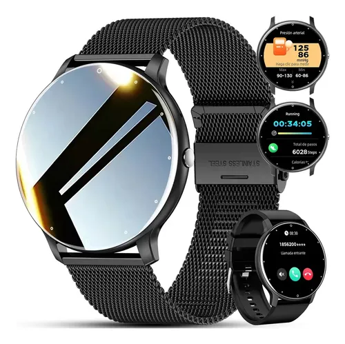 Smartwatch Hombre Mujer Reloj Inteligente Deportivo Llamada