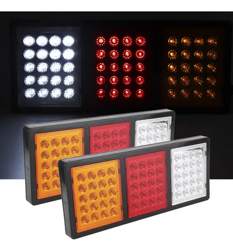 Par De Luces Traseras Para Camión, 60 Led, Brillantes, Ip67