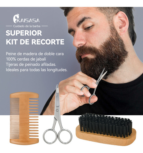 Kaisasa Kit Barba Cuidado Para Rasurar Regalos Para Hombre