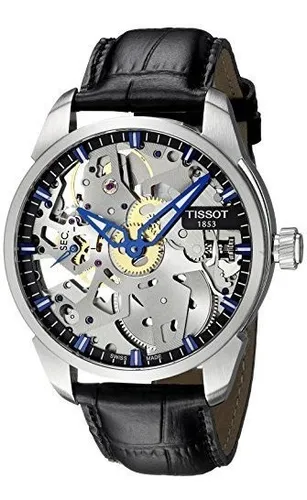 Reloj Tissot Hombre Esqueleto Acero Inoxidable Mano Viento S