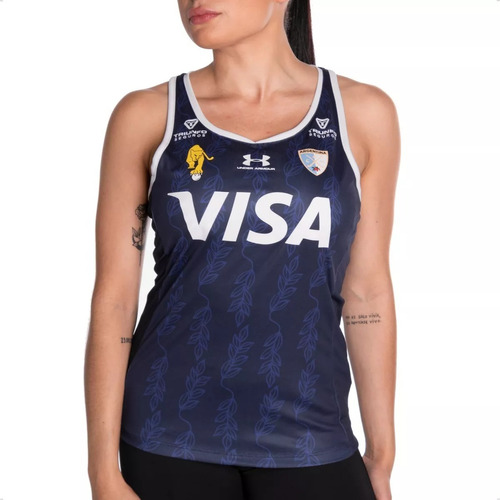 Camiseta Under Armour Las Leonas Musculosa Hockey - Olivos