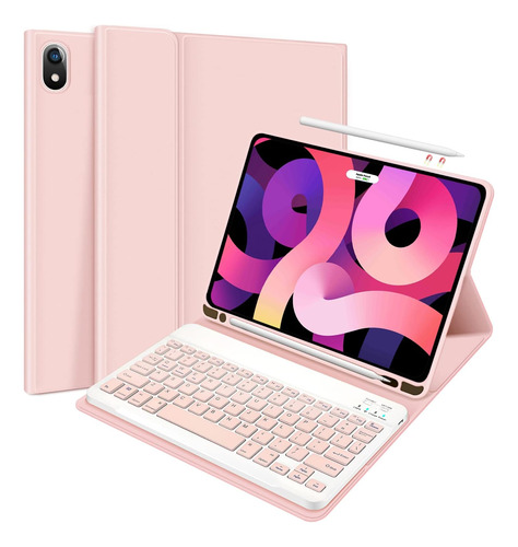 Funda Con Teclado Abeifan / Para iPad 10.9 / Pink