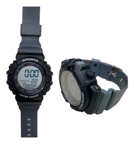 Reloj Digital Sumergible Para Hombre Luz Crono Alarma Lon036