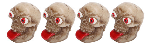 Aa Juego De 4 Tapas De Neumáticos Con Forma De Calavera,