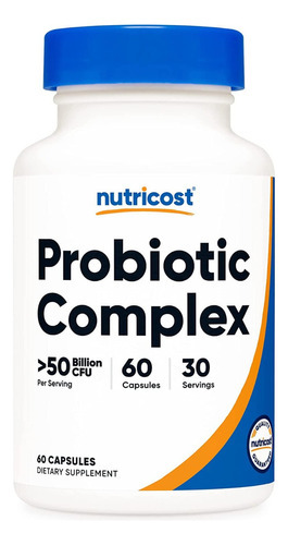 Probiotic Complex 50 Billones Cfu Nutricost 60 Capsulas