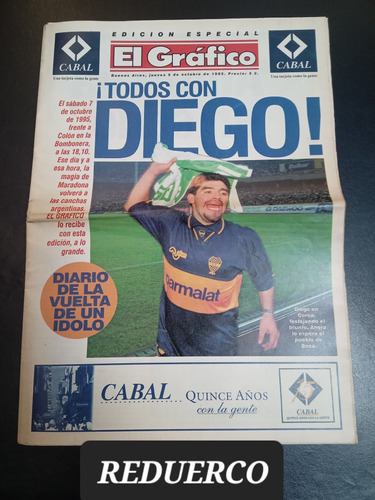 El Gráfico Edición Especial Diego Maradona 5 Octubre 1995 E