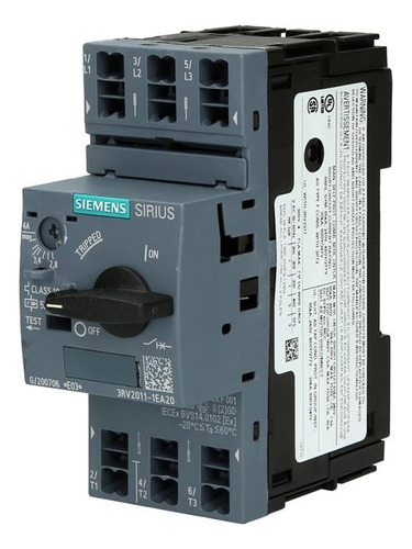 Guardamotor Interruptor Aut Sirius 52a 3rv2011-1ea20 Siemens