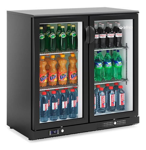 Refrigerador Serie Back Bar 2 Puertas-cristal Infrico Erv25c