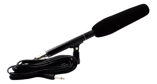 Microfone Shotgun Unidirecional Ultra-cardióide Condensador