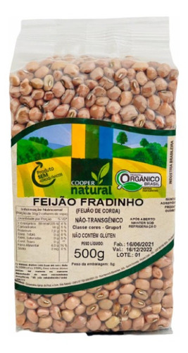 Kit 2x: Feijão Fradinho Orgânico Coopernatural 500g