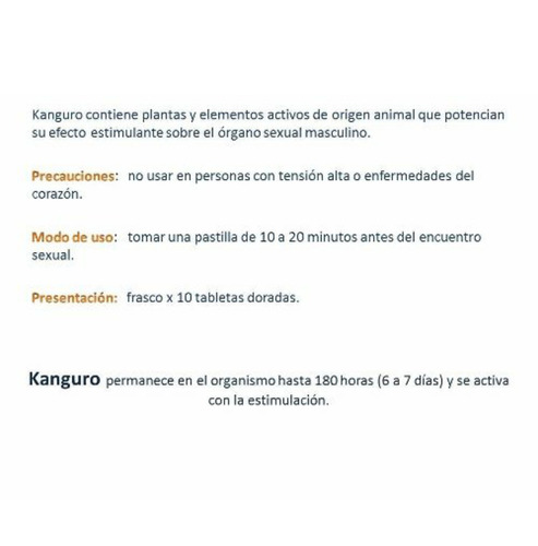 Canguro Potenciador X 3 Cajas 100% Original