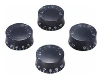 Comprar Kit Com 4 Knobs Preto Para Guitarra Baixo Les Paul Sg Prs