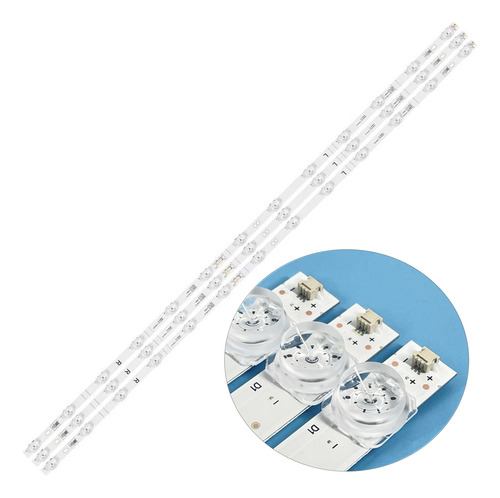 3 Tiras De 13 Leds Compatible Con 55h6570g