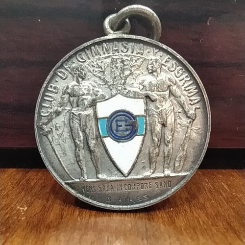 Medalla Gimnasia Y Esgrima De Bs As Pelota Paleta 1938