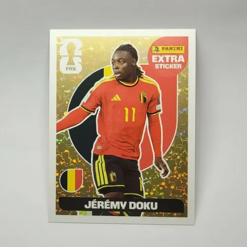 Figurinha Extra Legend Ouro / Gold Jeremy Doku Copa 2026