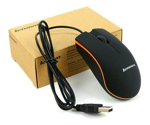 Mouse Usb Óptico Lenovo De Cable Para Pc Laptop Computadora