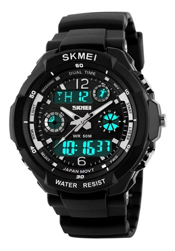 Reloj Skmei Hombre S- Shock Analógico Digital Luz Led