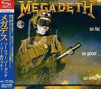Megadeth So Far. So Good So What Shmcd Japan Import  Cd