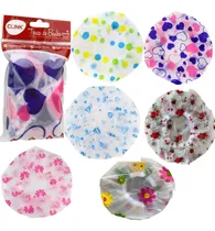 Comprar Kit 3 Toucas Para Banho Plástico Impermeável Reutilizável