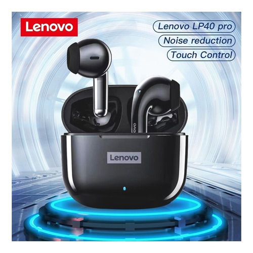 Imagen 4 de 4 de Audífonos in-ear inalámbricos Lenovo LivePods LP40 x 1 unidades negro