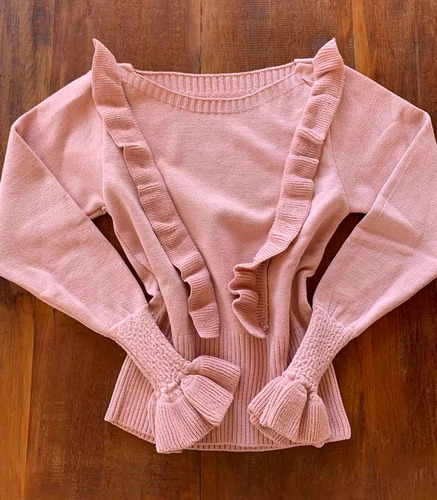 Blusa Tricot Modal Com Babados Moda Blogueira Instagram