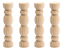 Comprar Kit 4 Bases Torneada Média Decoração Boleira Pinus