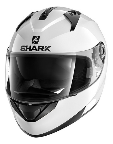 Capacete para moto  integral Shark  Ridill  white azur blank tamanho G 