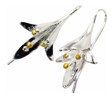 Aretes Pendientes Con Flores Joyería De Fiesta O Boda