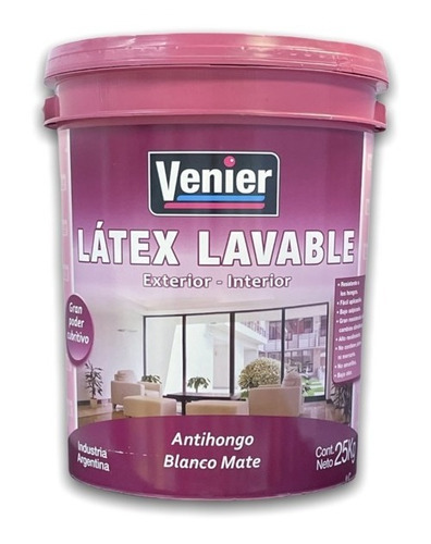 Interior Exterior Lavable  Venier X 12 Kgs