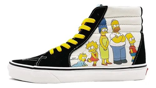 Tenis Vans The Simpsons Sk8 hi 1987 2020 Bota Simpson Famili