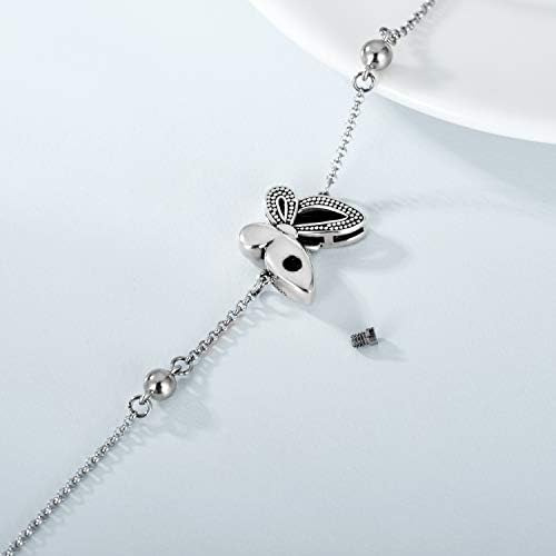 Joyería De Cremación De Mariposas, Pulsera De Urna De Plata
