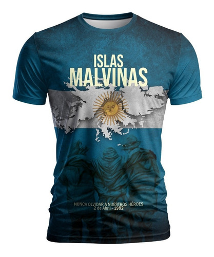 Imagen 1 de 2 de Remera Malvinas Argentinas Mod 8